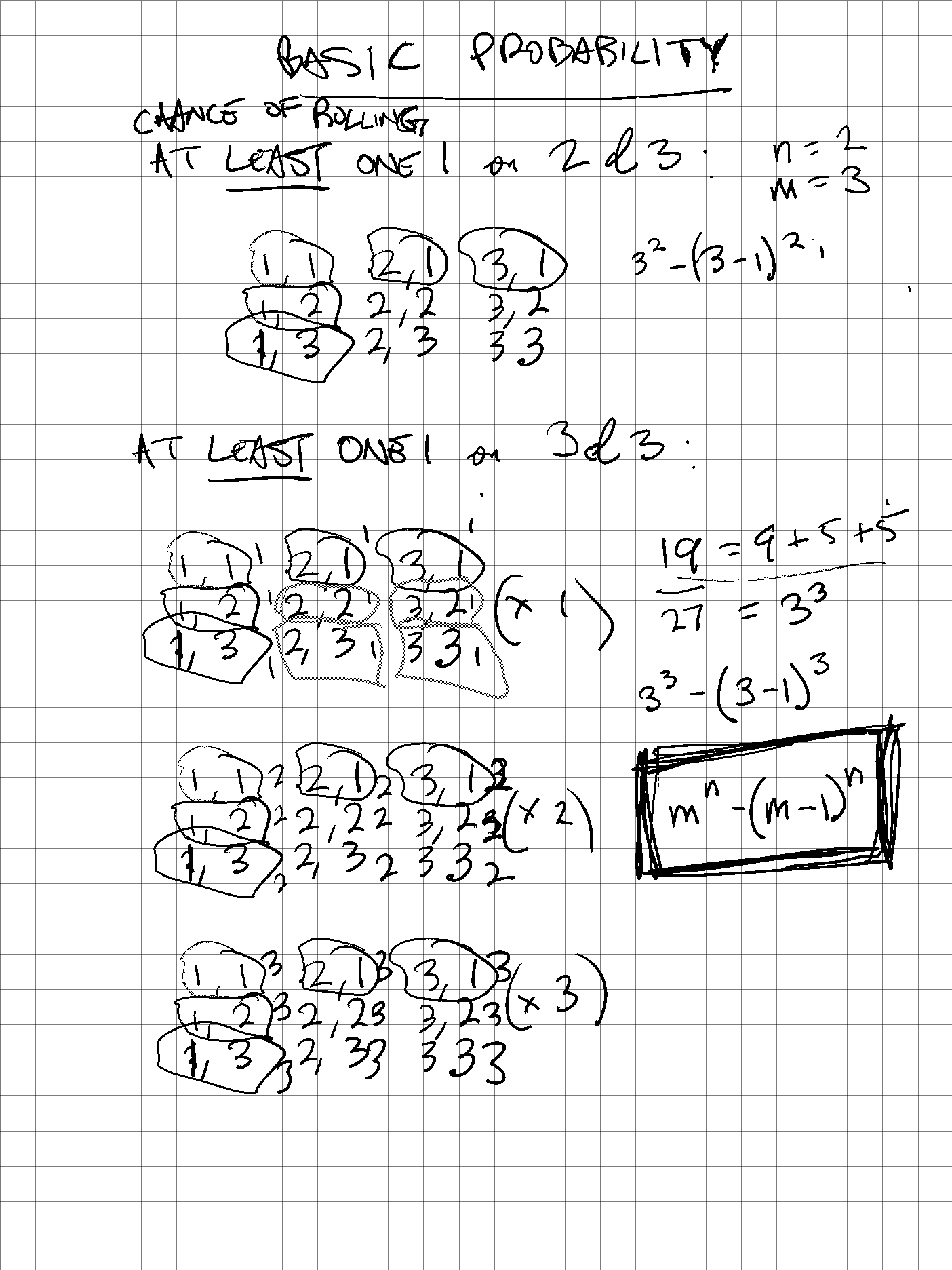 Due to me having no idea what the search term is, I had to figure out for myself the probability of 